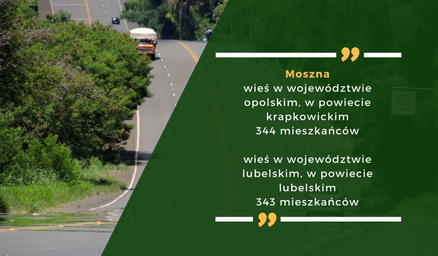 Najbardziej znana polska Moszna to wieś w województwie...