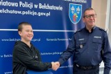 13-letni Kuba z Bełchatowa nagrodzony przez policję za uratowanie mężczyzny