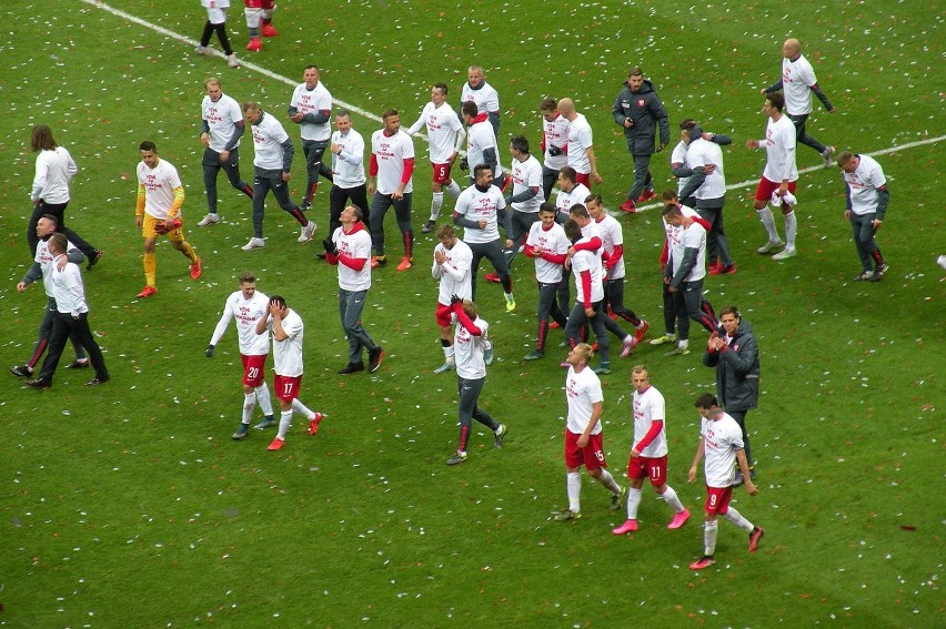 Kibice z Pucka na meczu Polska - Irlandia