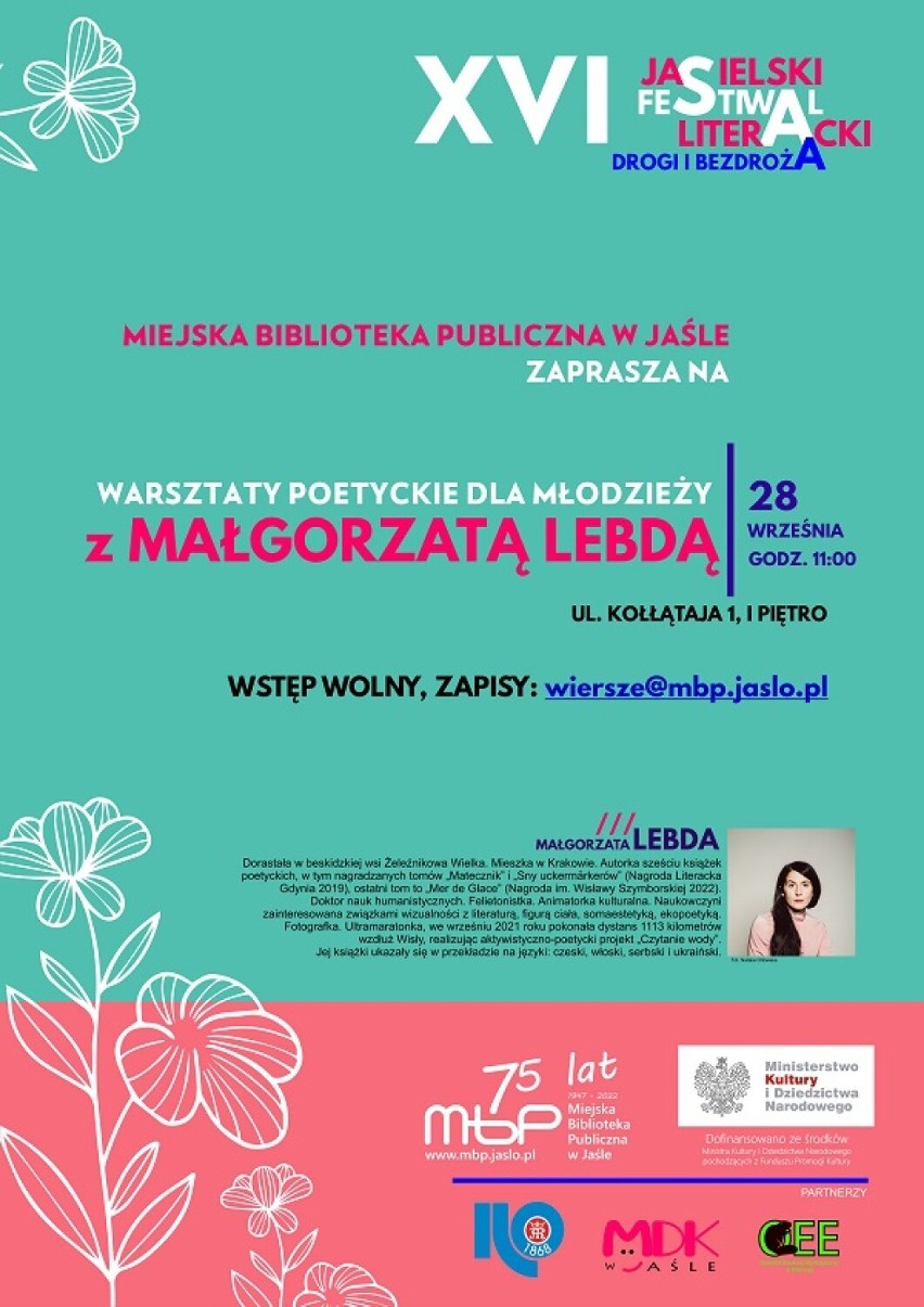 Jasielski Festiwal Literacki. Dwugłos o Wiśle Małgorzaty Lebdy i Dominika Szczepańskiego