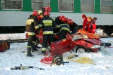 Powiat wadowicki:  trzy wypadki z udziałem samochodów na torach kolejowych w dwa dni