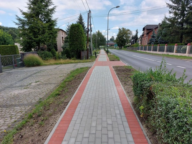 Nowy chodnik na Chwałowickiej w Rybniku