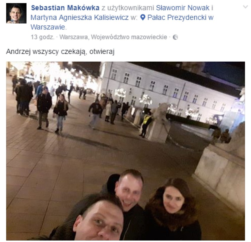Sylwester u Andrzeja Dudy - było 400 tys. chętnych! Prezydent... odpowiedział :)