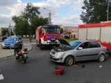 Wypadek drogowy w Łowiczu. Jedna osoba trafiła do szpitala