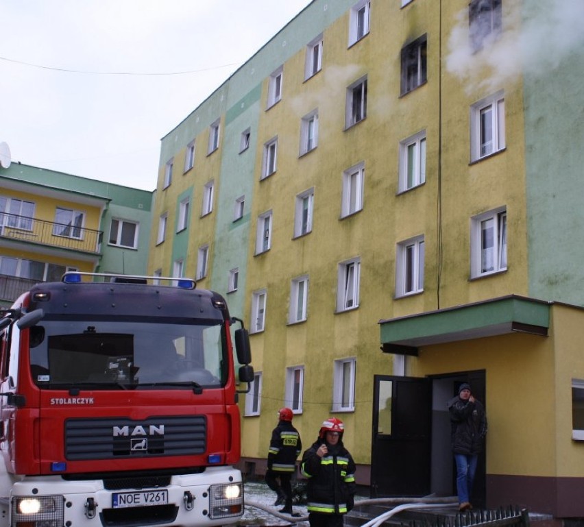 Pożar w Olecku. Ewakuowano 20 osób