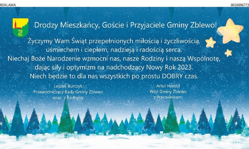 Życzenia Świąteczne Starogard Gdański                  