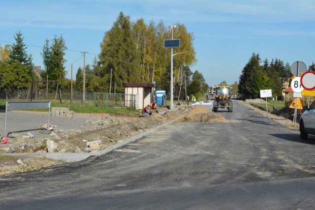 Remont drogi w Głowińsku jest współfinansowany z Funduszu Dróg Samorządowych