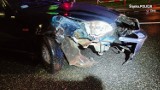 Żory: obywatel Gruzji swoją przejażdżkę zakończył na... przydrożnej latarni. Okazało się, że był pijany