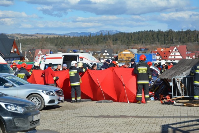 Miejsce tragicznego wypadku w Białce Tatrzańskiej