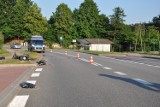 Tragiczny wypadek motoroweru z ciężarówką w Janowie na DK 58