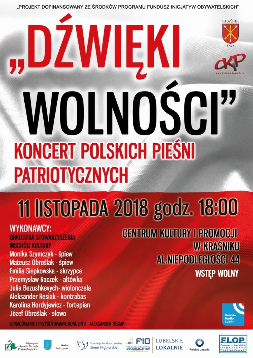 Obchody Narodowego Święta Niepodległości w Kraśniku - mamy dla Was program uroczystości 