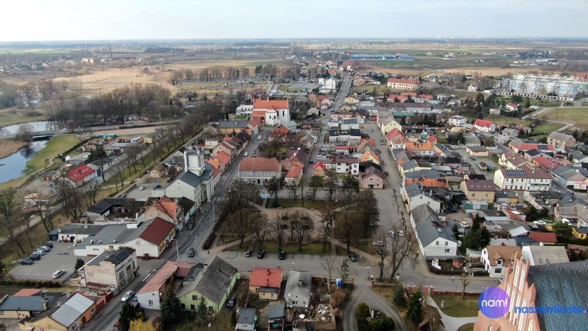 Tak wygląda Brześć Kujawski z perspektywy lotu ptaka