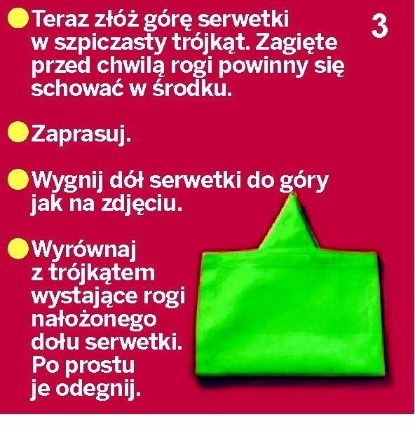 Jak złożyć serwetki, by pięknie prezentowały się na stole? [ZDJĘCIA]