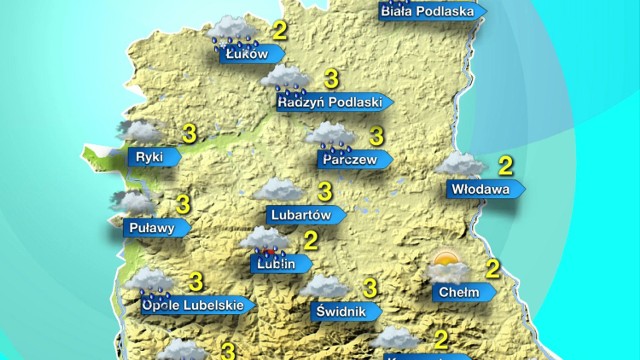 Pogoda na Lubelszczyźnie 13 grudnia