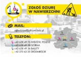 Przez telefon i e-mail możesz zgłosić dziurę w drodze