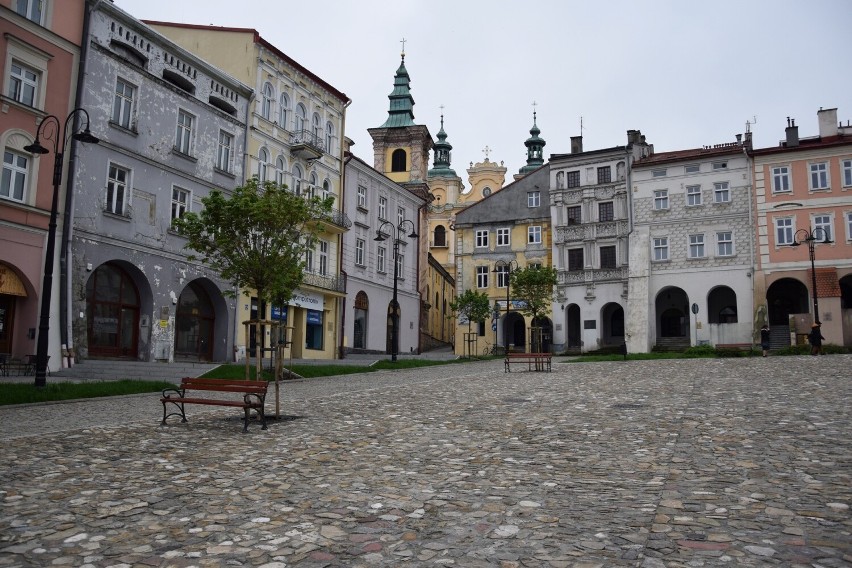 Rynek w Przemyślu po przebudowie.