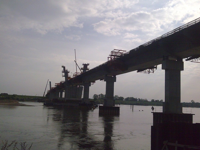 Kwidzyn: Internauta odwiedził budowę mostu po drugiej stronie Wisły