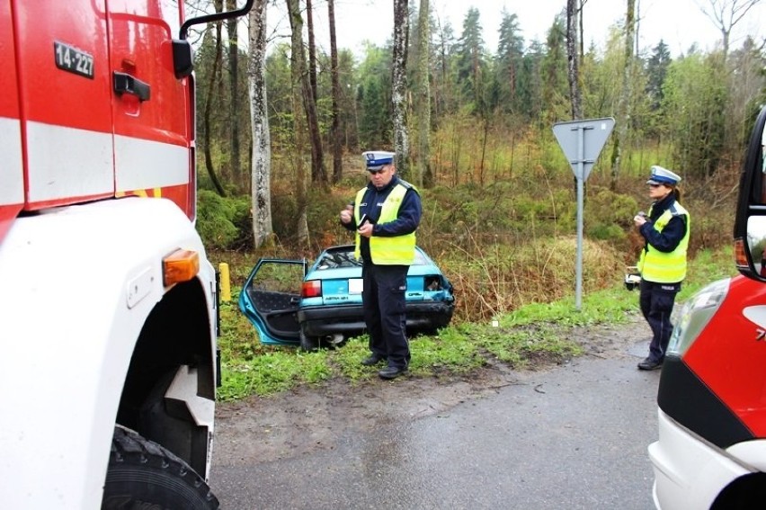 wypadek w pobliżu miejscowości Biedkowo