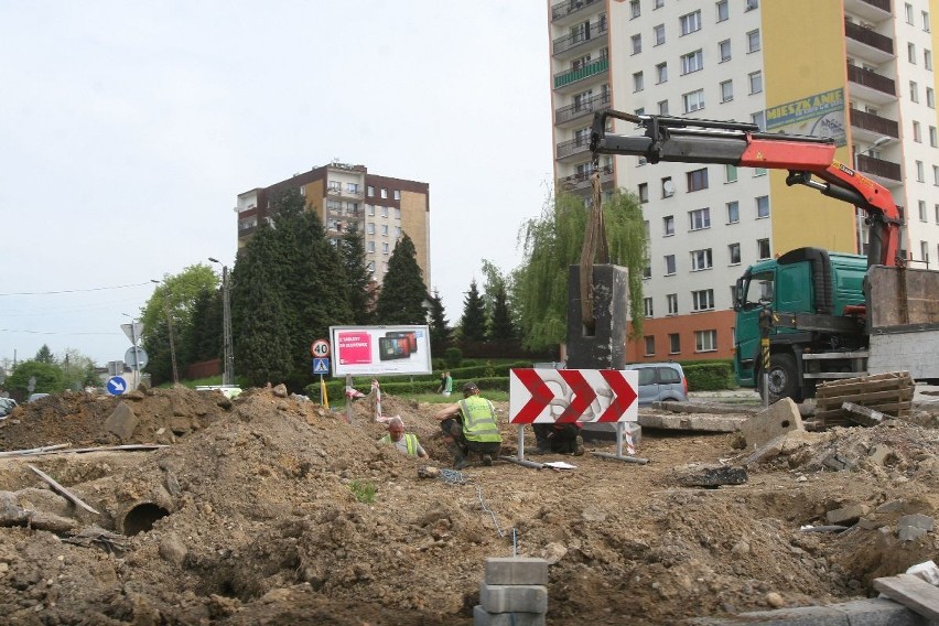 Budowa ronda w Wodzisławiu
