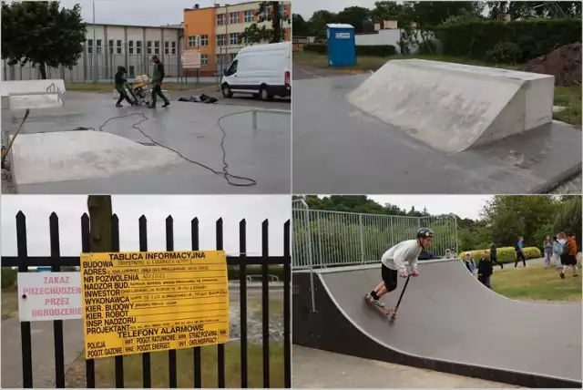 Skatepark w Lubrańcu już prawie gotowy.