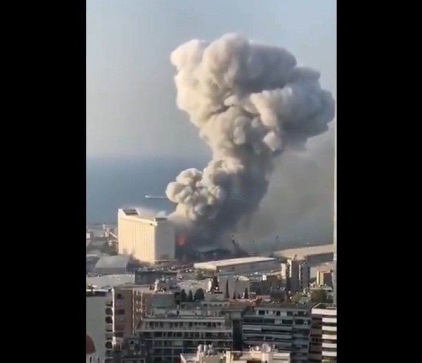Potężny wybuch w Bejrucie. Są zabici oraz setki rannych....