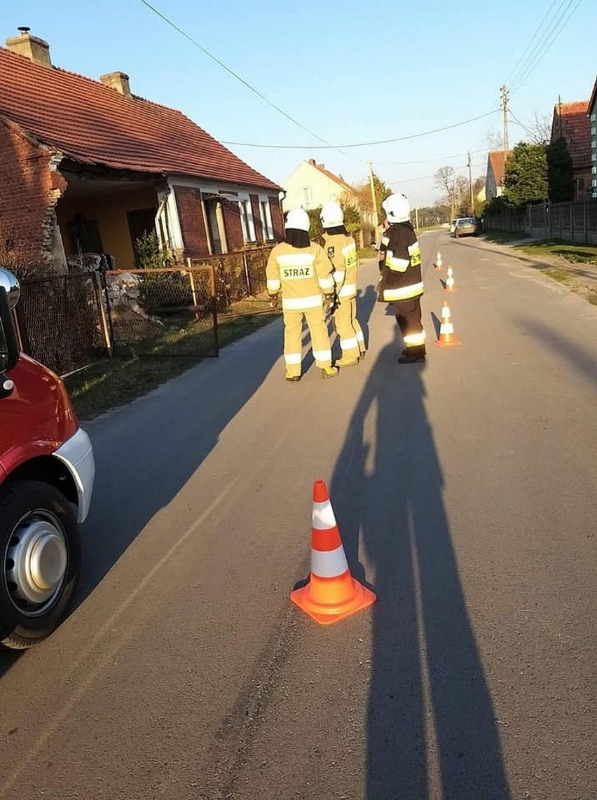 Podczas prac remontowych zawaliła się ściana budynku mieszkalnego w Żelechowie (gm. Łagów). Na szczęście, nikt nie ucierpiał