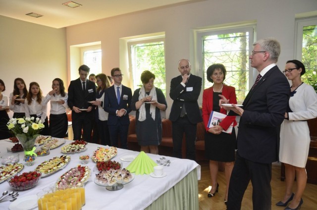 Prezydent Jaśkowiak w II LO w Poznaniu