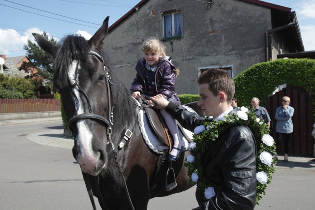 Procesja konna w Ostropie 2014