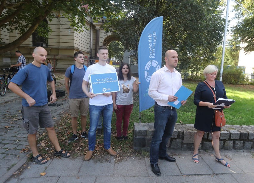 Artyści zrobili happening w sprawie przyszłości Willi Lentza