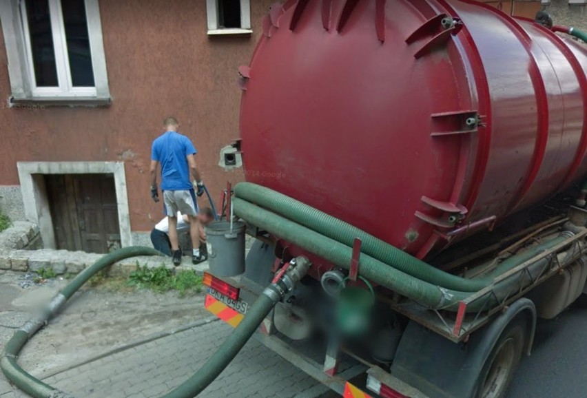 Mieszkańcy Boguszowa uchwyceni przez kamery Google Street...