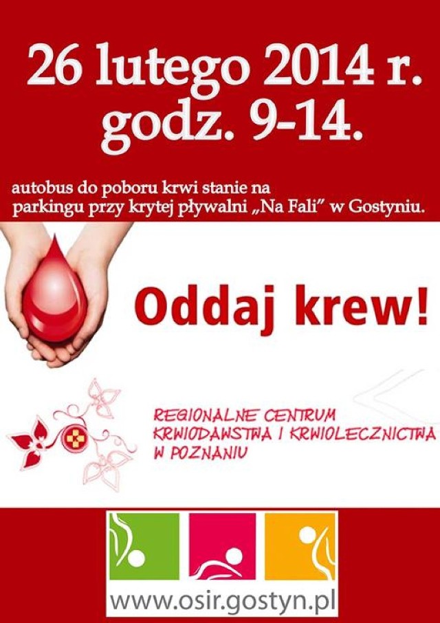 Akcja krwiodawstwa w Gostyniu.