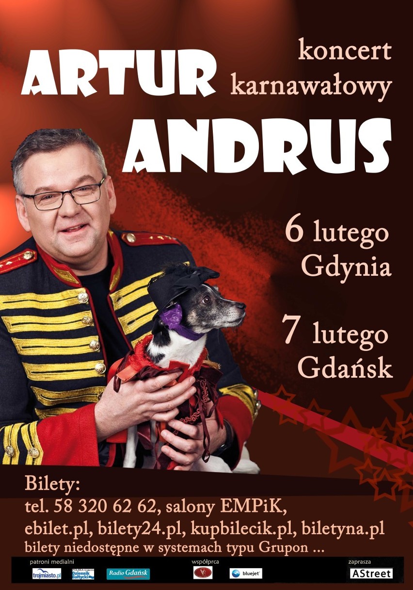 Artur Andrus bawi, śmieszy, wzrusza... Koncert karnawałowy w Gdyni