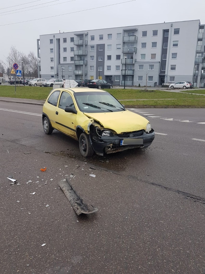 Malbork. Kolizja na skrzyżowaniu ulicy Kwiatkowskiego i Kotarbińskiego [ZDJĘCIA]