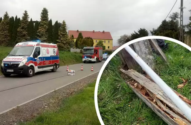 Do wypadku doszło w Porębie w gminie Leśnica.