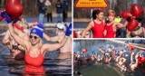 Walentynkowe Morsowanie w Parku Lisiniec w Częstochowie - zobacz ZDJĘCIA. Tym razem w zimniej wodzie kąpało się około 100 osób