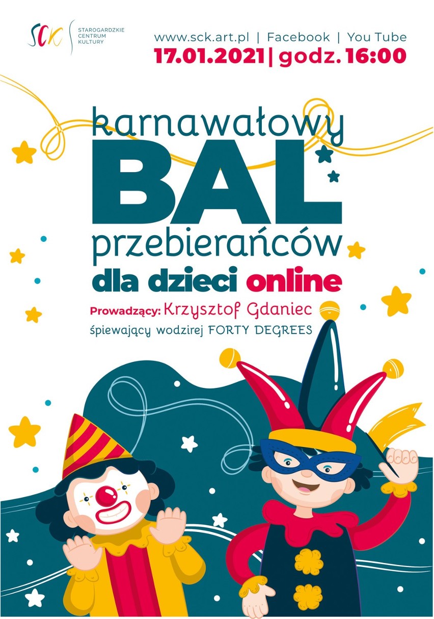 Karnawałowy Bal Przebierańców w SCK dla dzieci online 