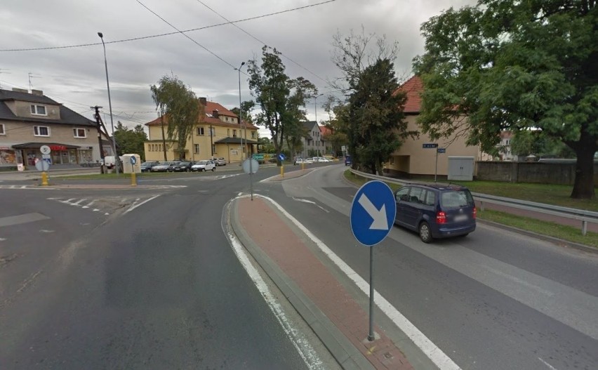 Skrzyżowanie ulic Jagiełły i Krzanowickiej w Opolu