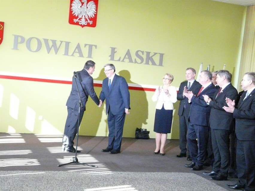 Prezydent Bronisław Komorowski w Łasku