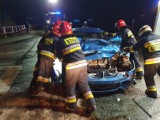 Wypadek w Golasowicach: strażacy z Jastrzębia-Zdroju mieli pełne ręce roboty. Zobaczcie zdjęcia z akcji