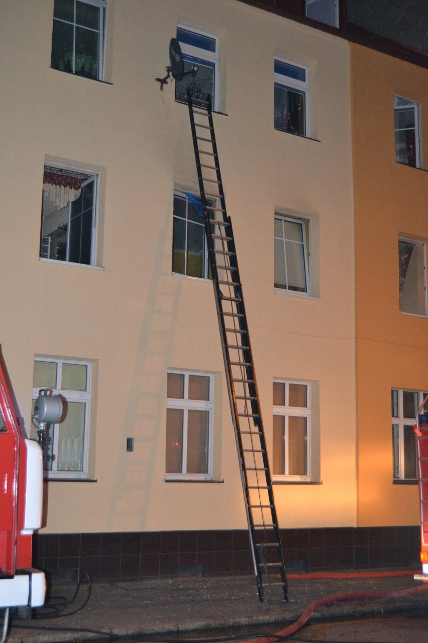 Tragiczny pożar w Lęborku przy ul. Jedności Robotniczej
