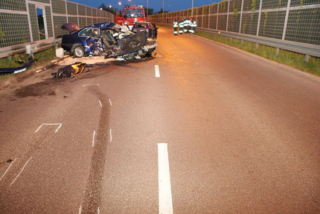 Wypadek BMW w Jaworznie