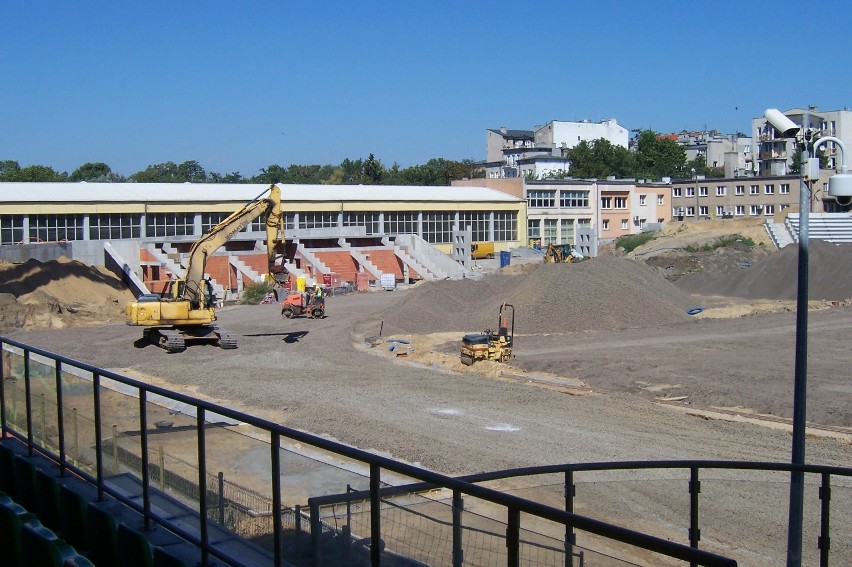 Stadion Miejski w Kaliszu. Trwa rozbudowa [FOTO]