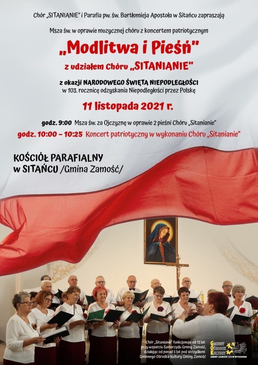 Na patriotyczną nutę. Obchody Święta Niepodległości w gminie Zamość