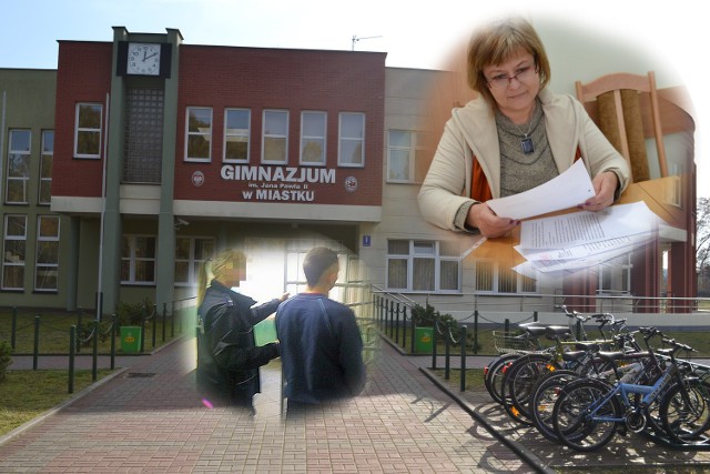 W miasteckim gimnazjum pobito policjantów. Na zdjęciu szkolna pedagog Aleksandra Sikorska