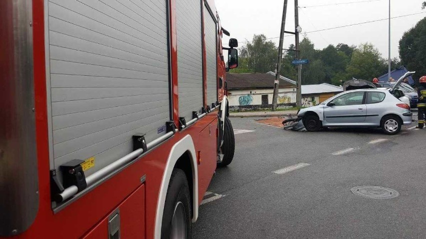 Wypadek w Jastrzębiu: kraksa na skrzyżowaniu