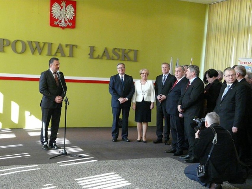 Prezydent Bronisław Komorowski w Łasku
