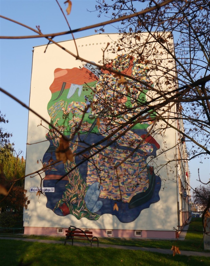Kolejny mural pojawił się w Kaliszu. "Ogród wyobraźni"...