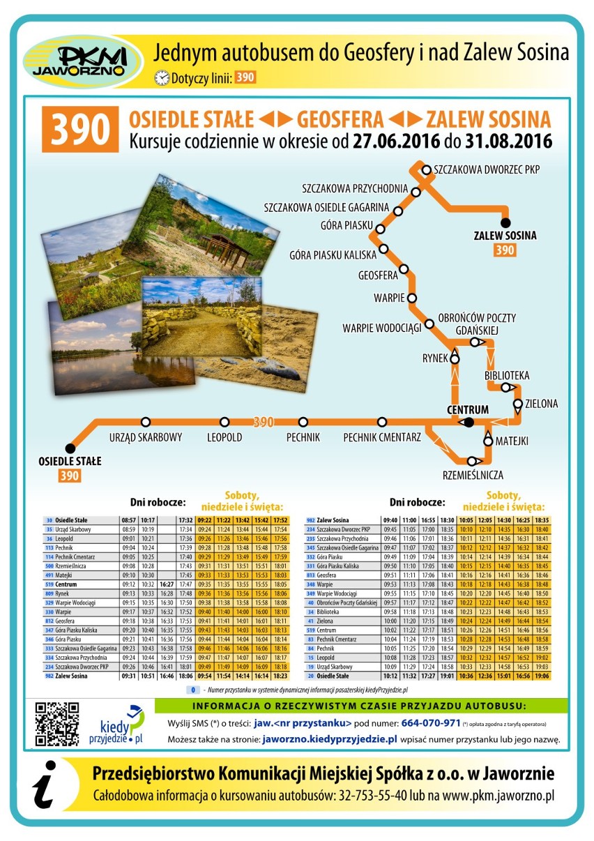 PKM Jaworzno: zmiana w rozkładach nocnych autobusów i wakacyjne rozkłady