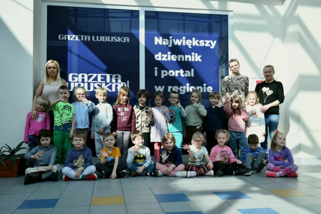 Gorzowską redakcję GL odwiedziły przedszkolaki z grupy Motylki z Przedszkola Gminnego w Kłodawie.