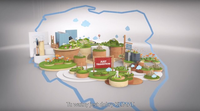 W animacji #ChangingTogether promującej Szczyt Klimatyczny w Katowicach można zobaczyć Polskę jako kraj, w którym wszystko jest możliwe